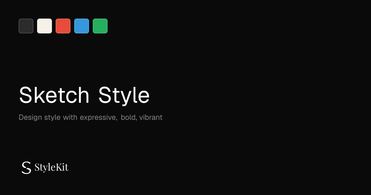 铅笔手绘风 (Sketch Style) | StyleKit