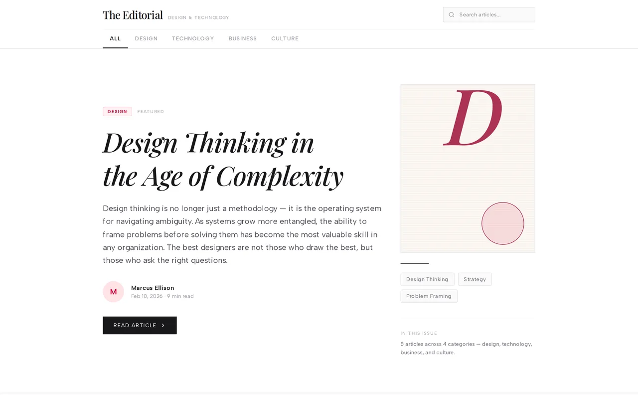 Editorial Blog preview